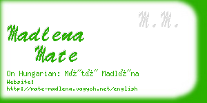 madlena mate business card